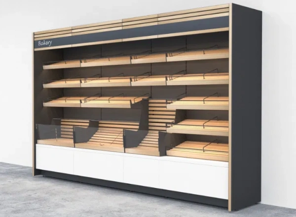 Regał piekarniczy z półkami drewnianymi | KSYLOS