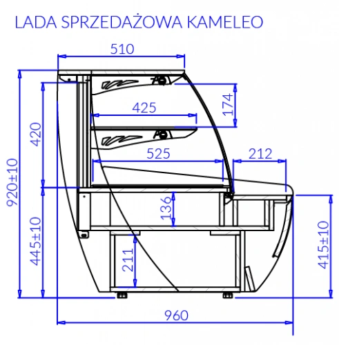 Lada neutralna oszklona, II stopniowa | IGLOO LADA KAMELEO