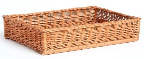 Kosz piekarniczy wiklinowy prostokątny 60 x 40 cm