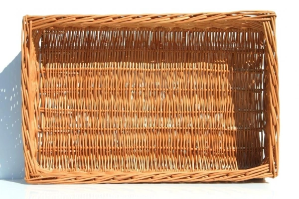Kosz piekarniczy wiklinowy prostokątny 60 x 40 cm
