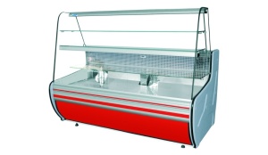 Witryna chłodnicza cukiernicza z giętą szybą, głębokość 920 mm | COLD COSI C G