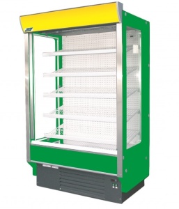 Otwarty regał chłodniczy z przeszkolonymi bokami, głębokość 800mm | COLD TOKYO R SN