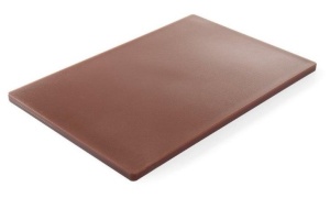 Deska do krojenia HACCP600x400 brązowa do mięsa gotowanego, wędlin | Hendi 825648