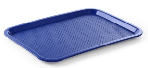 Taca z polipropylenu - FAST FOOD 305x415 mm niebieska | Hendi 878927