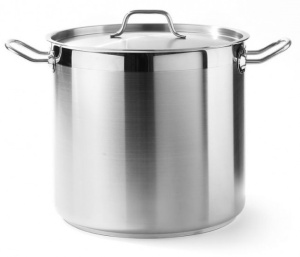 Garnek wysoki Profi Line z pokrywką, dno Sandwich 6 l; śr. 200 x 190 h | Hendi 832202