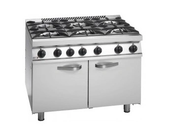 Kuchnia gazowa 6-palnikowa z piekarnikiem w stylu angielskim, Fagor