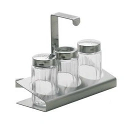 Komplet pojemników szklanych - na 3 butelki