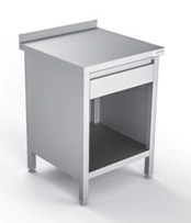 Stół nierdzewny z szafką - 60-80 cm
