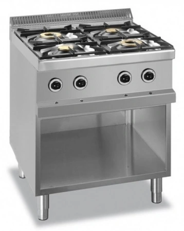 KUCHNIE GAZOWE NA PODSTAWIE Z TRZECH STRON ZAMKNIĘTEJ 4- palnikowa