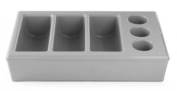 Pojemnik na sztućce GN 1/1 z podstawą 6-częściowy | Hendi 552261