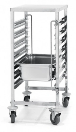 Wózek do transportu pojemników - 7x GN 1/1 | Hendi 810668