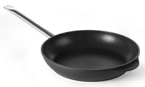 Patelnia indukcyjna Profi Line z odlewu aluminium powlekana tytanem śr. 280 mm | Hendi 629253