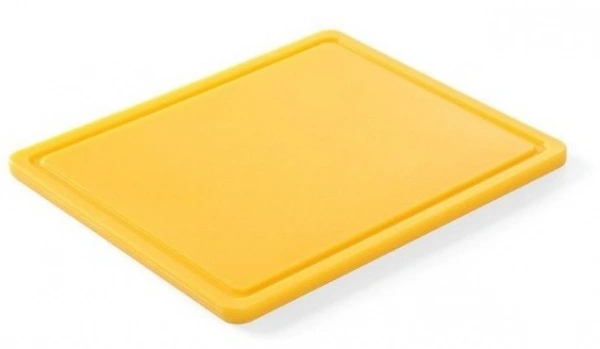 Deska do krojenia HACCP - GN 1/2 żółta do surowego drobiu | Hendi 826157