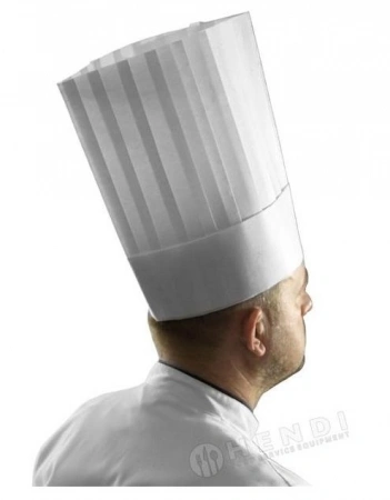 Czapka kucharska LE GRAND CHEF - zestaw 10 sztuk | Hendi 560105