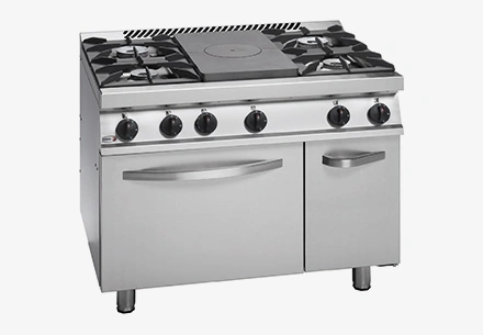 Kuchnia gazowa z płytą grzewczą, palnikami i piekarnikiem, Fagor