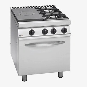 Kuchnia gazowa z płytą grzewczą, palnikami i piekarnikiem, Fagor