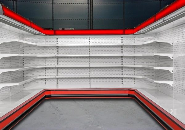 Otwarty regał chłodniczy z roletą nocną, głębokość 790 mm | COLD EVEREST R E