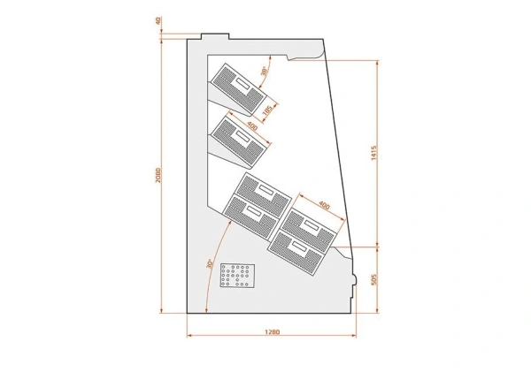 Regał chłodniczy na owoce i warzywa | RCO OCTANS F&V