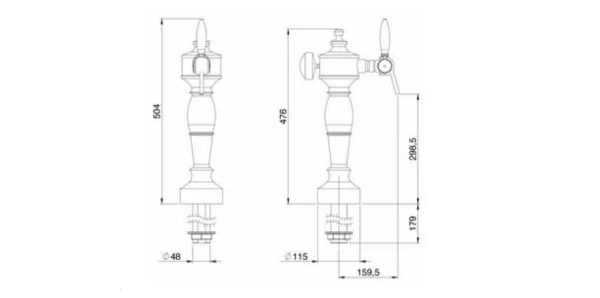 Nalewak do piwa kolumna CLASSIC Nalewak do piwa kolumna CLASSIC