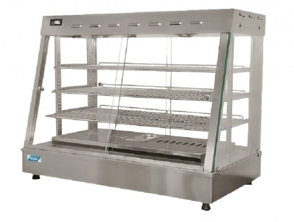 Nablatowa witryna grzewcza ze skośną szybą 900x500x715 mm | COLD NG-1