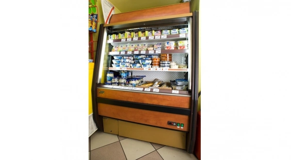 Otwarty regał chłodniczy ze pełnymi półkami, głębokość 660mm, wysokość 1,55m | COLD ALABAMA R NA