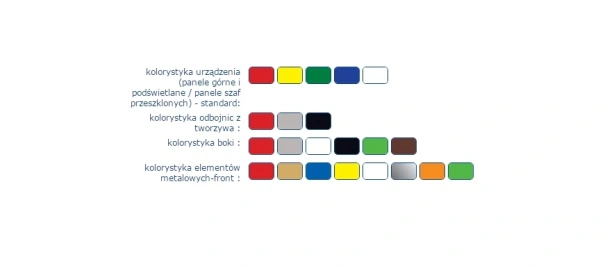 Otwarty regał chłodniczy ze szklanymi półkami, głębokość 660mm, wysokość 1,55m | COLD ALABAMA R NA