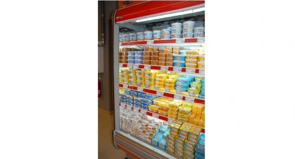 Otwarty regał chłodniczy z przeszklonymi bokami, głębokość 655 mm | COLD REMO R*655