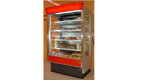 Otwarty regał chłodniczy z przeszkolonymi bokami, głębokość 800mm | COLD TOKYO R SN