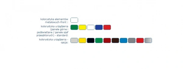 Szafa chłodnicza z przeszklonymi drzwiami przesuwnymi, głębokość 780m | COLD ASTANA II