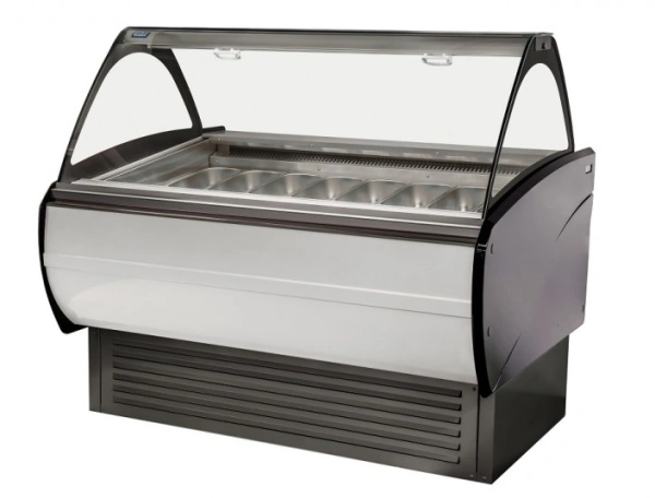 Dystrybutor do lodów, głębokość 1120 mm | stelaż pod kuwety 5,2L x 12szt/ 16szt | COLD MALIBU W DL
