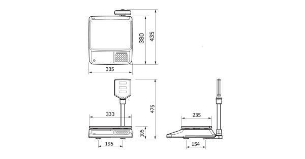 Waga kalkulacyjna CAS PR-II 15P