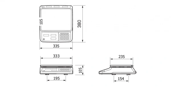 Waga kalkulacyjna PR-II z portem RS232