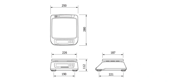 Waga gastronomiczna SW-II SR15