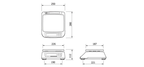 Waga sklepowa CAS SW-II + port USB