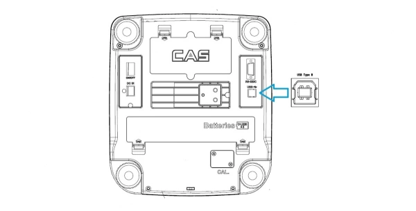 Waga sklepowa CAS SW-II + port USB