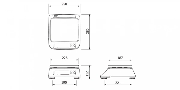 Waga kalkulacyjna CAS SW-II CR30 USB