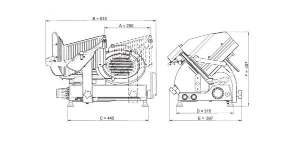 Krajalnica grawitacyjna do sera | Ma-Ga 310p2T
