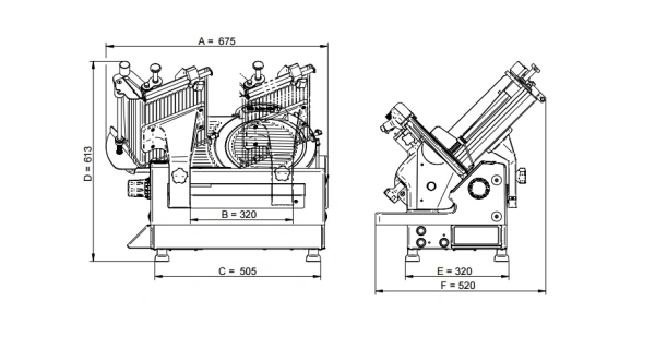 Krajalnica półautomatyczna do wędlin | Ma-Ga A2-812