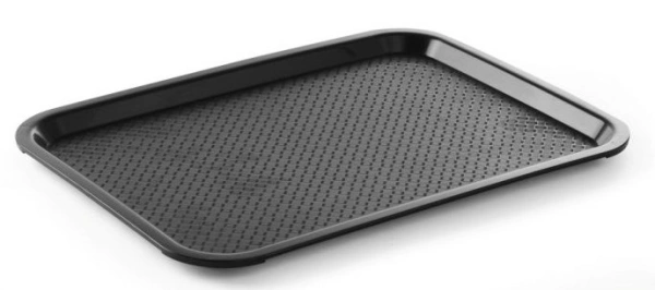 Taca z polipropylenu - FAST FOOD 305x415 mm czarna | Hendi 878958