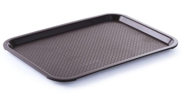 Taca z polipropylenu - FAST FOOD 350x450 brązowa