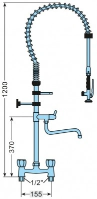 Bateria gastronomiczna dwuotworowa AG-3/05FE