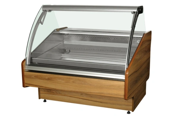 Lada chłodnicza z podnoszoną szybą frontową i komorami | drewniana obudowa | głębokość 1200mm | COLD MODENA W PVP k D Lada chłodnicza z podnoszoną szybą frontową i komorami | drewniana obudowa | głębokość 1200mm | COLD MODENA W PVP k D