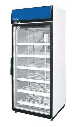 Szafa chłodnicza z przeszkolonymi drzwiami rozwieranymi, lakierowana, wysokość 2m | COLD ASTANA SW DP A/G