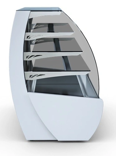 Witryna cukiernicza chłodnicza, gięta szyba | IGLOO KAMELEO