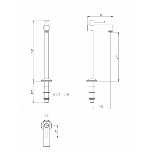 Nalewak do piwa WATER FONT (mały)