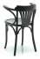 Krzesło drewniane z oparciami czarne | Go In Grande Botte