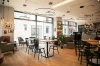 Krzesło drewniane z półokrągłym oparciem naturalne | Go In Bistro Pico