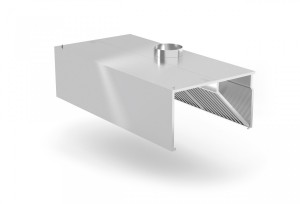 Okap przyścienny skrzyniowy - głębokość 1100mm