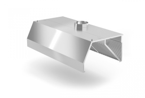 Okap przyścienny trapezowy - głębokość 1300mm