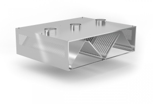 Okap centralny kompensacyjny - głębokość 2400mm